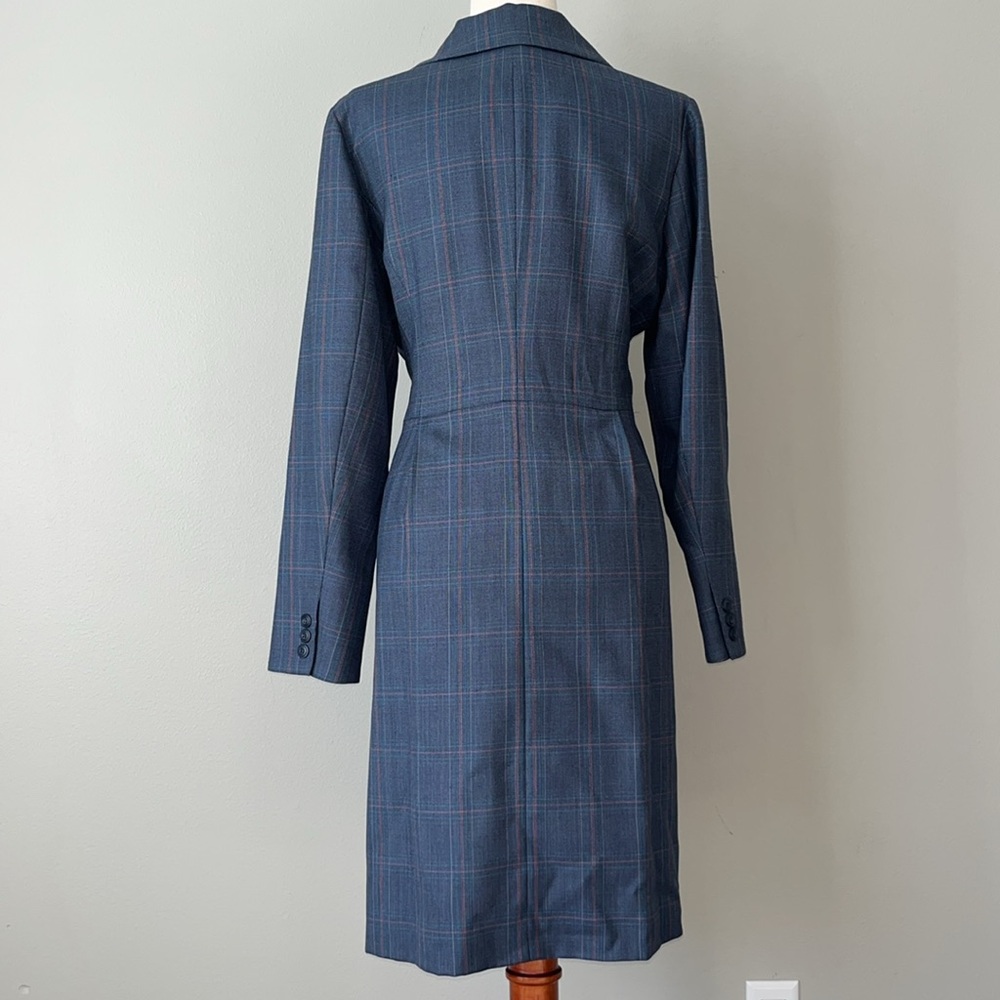 Pendleton Wool Plaid Double Breasted Blazer Dress… - image 4